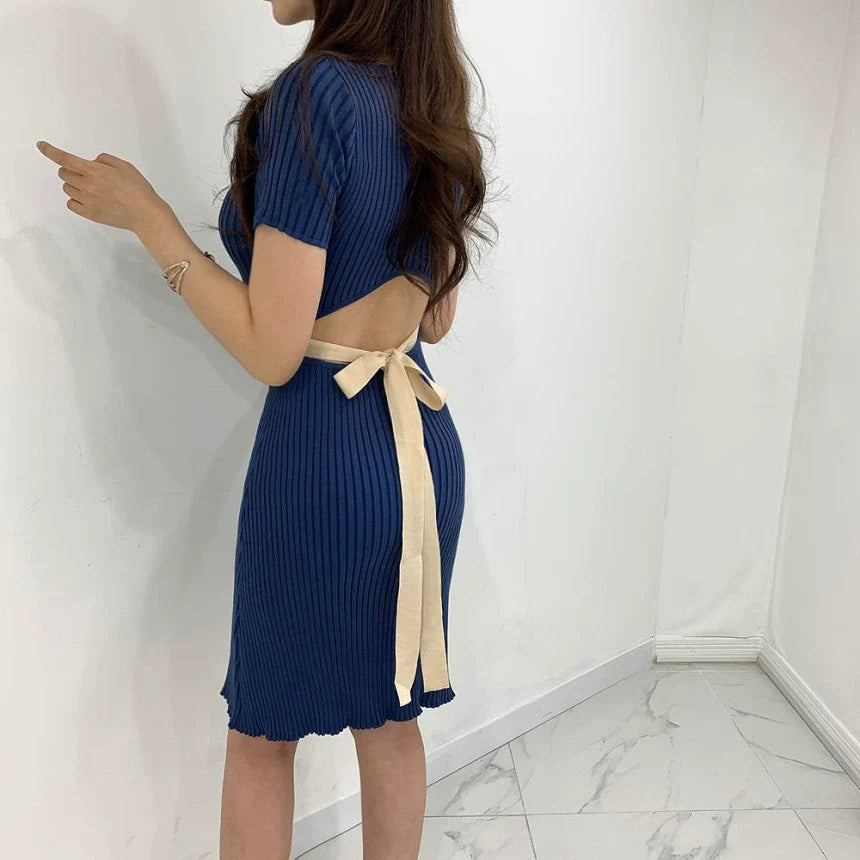 【Dress】新入荷~透かし彫りワンピース W11066
