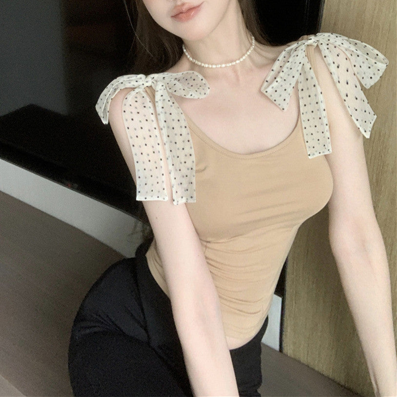 【Tops】リボンキャミソール W12346