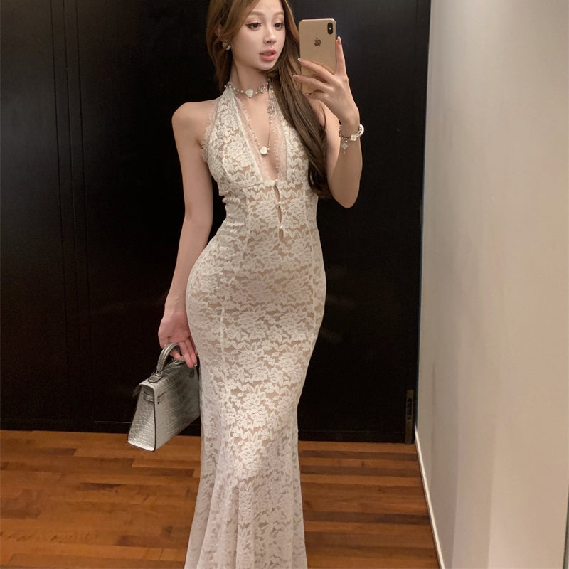 【Dress】セクシーレースワンピース T01409