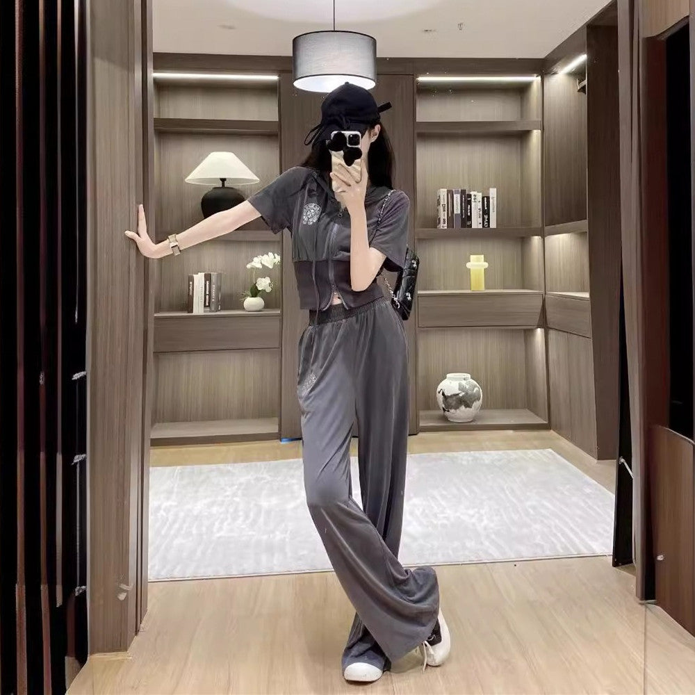 【Set】カジュアルセット Tシャツ + パンツ W12268