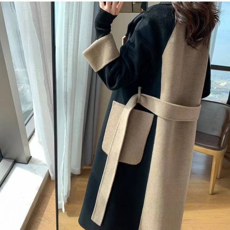 【Outer】フェミニン配色トレンチコート Z7498