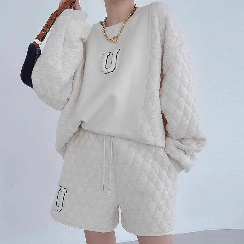 【Set】2点セット トレーナー+ショートパンツ W9824