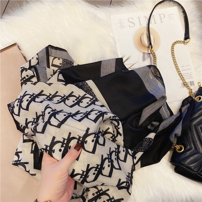 【雑貨】通勤スカーフ W13598