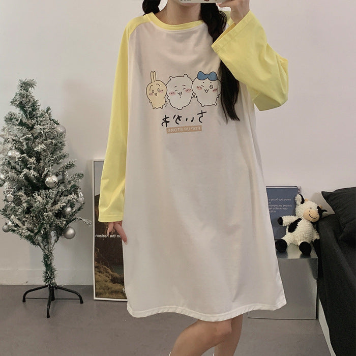 【Roomwear】春秋ルームワンピース Z7639