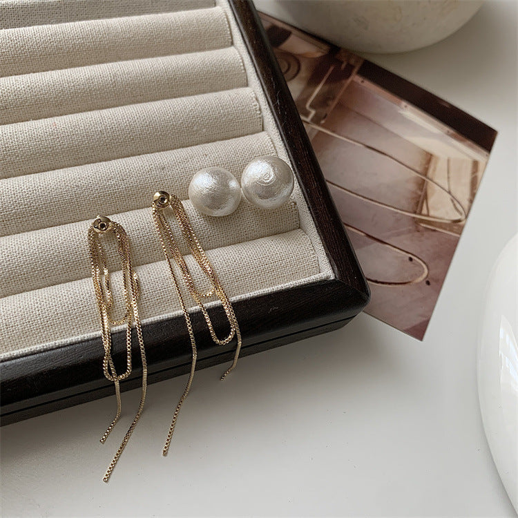 【雑貨】ビーズドロップピアス W11453