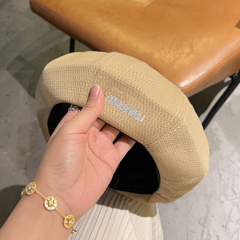 【雑貨】韓国ファッションベレー帽 W10754