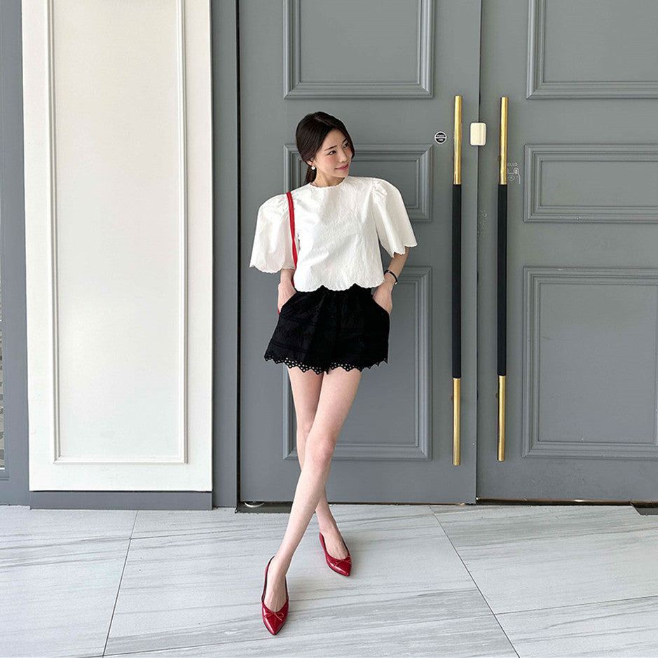 【Tops】スウィート夏シャツ W11448
