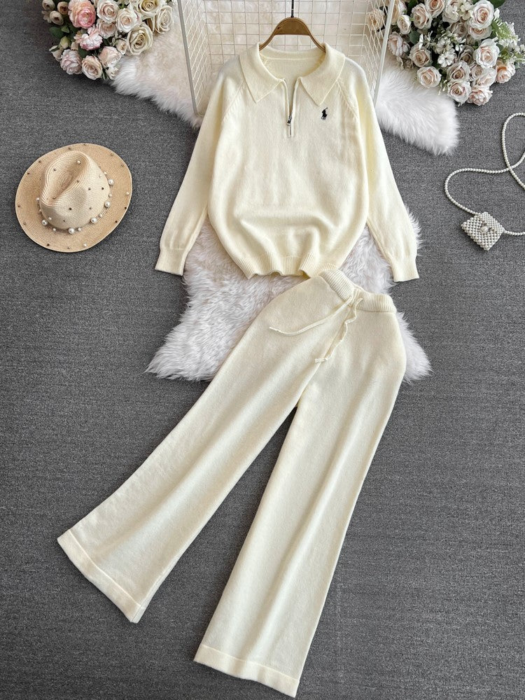 【Set】セーター + パンツ 2点セット Z7530