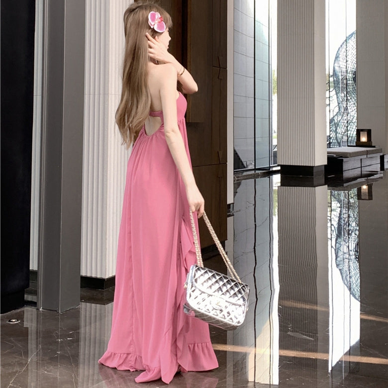 【Dress】リゾート風ロングスカート T01396