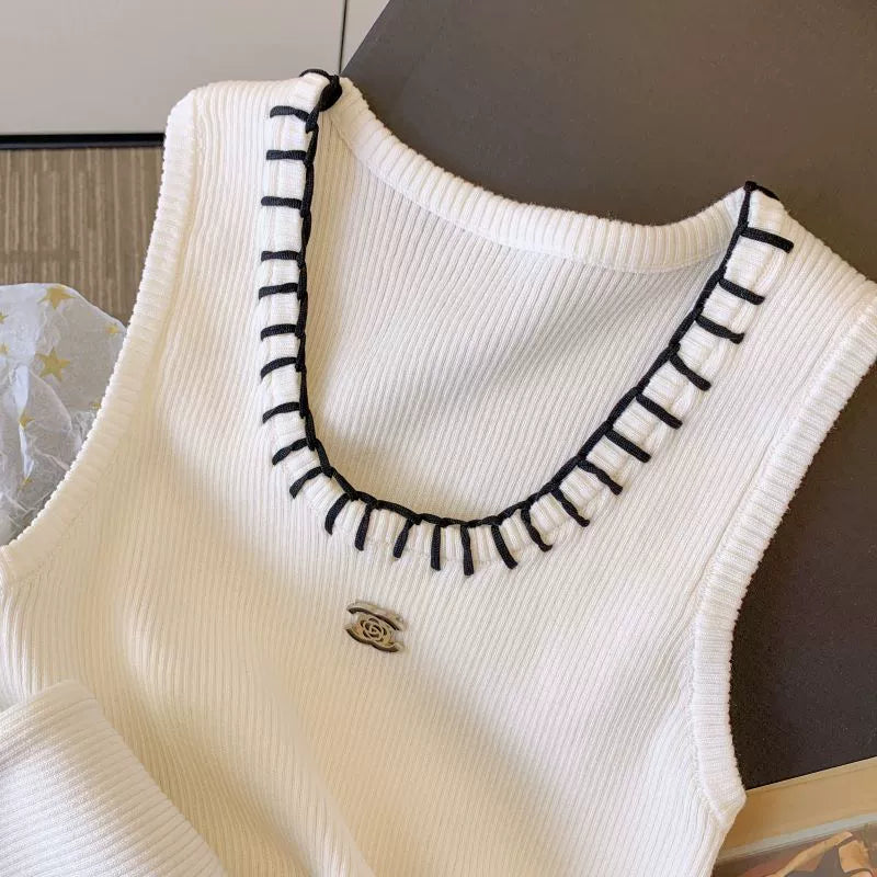 【Tops】新入荷~ニットタンクトップ W11033