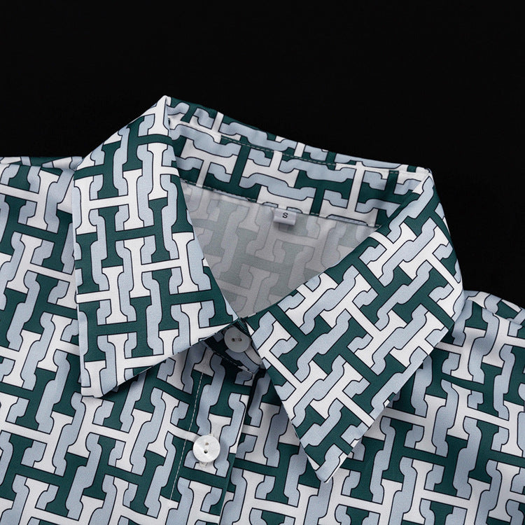 【Set】 シャツ+ パンツ2点セット T01285