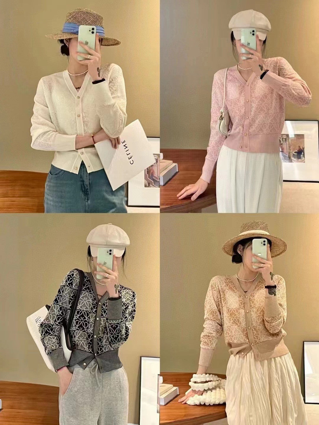 【Outer】ジャカードニットカーディガン W13301