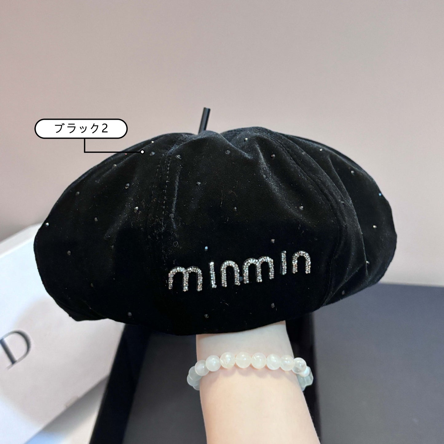 【雑貨】ベルベット帽子 Z8228