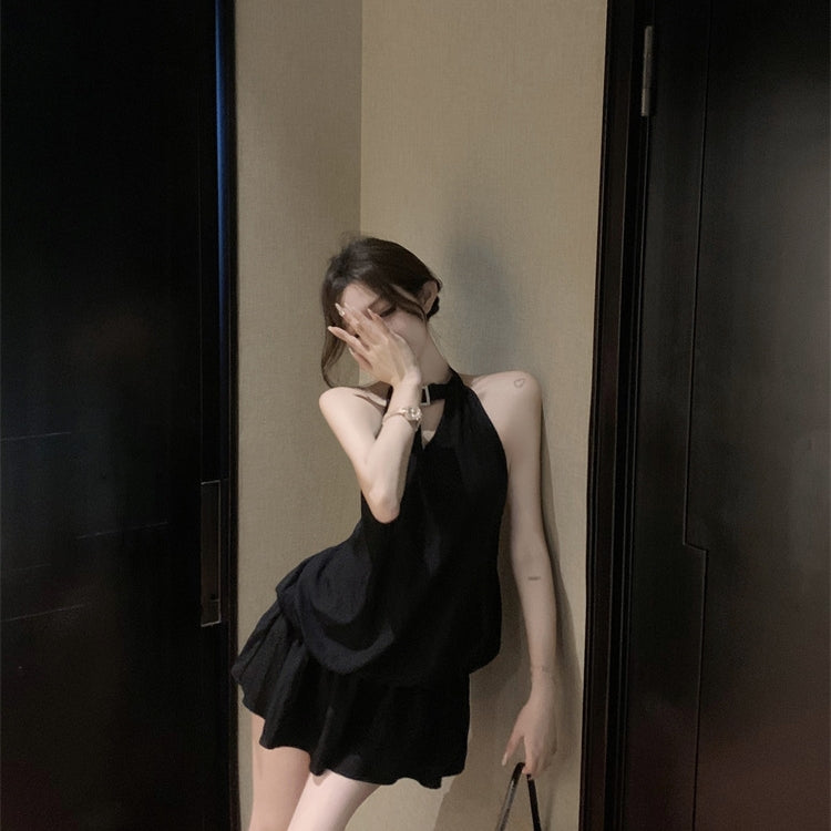 【Dress】ホルターネックバックレスドレス T01394