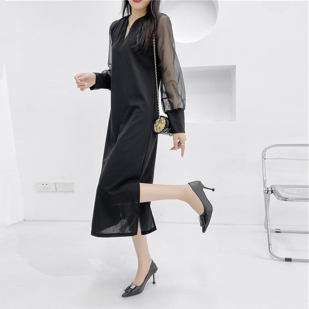 【Dress】2色展開OL通勤ワンピース Z7337