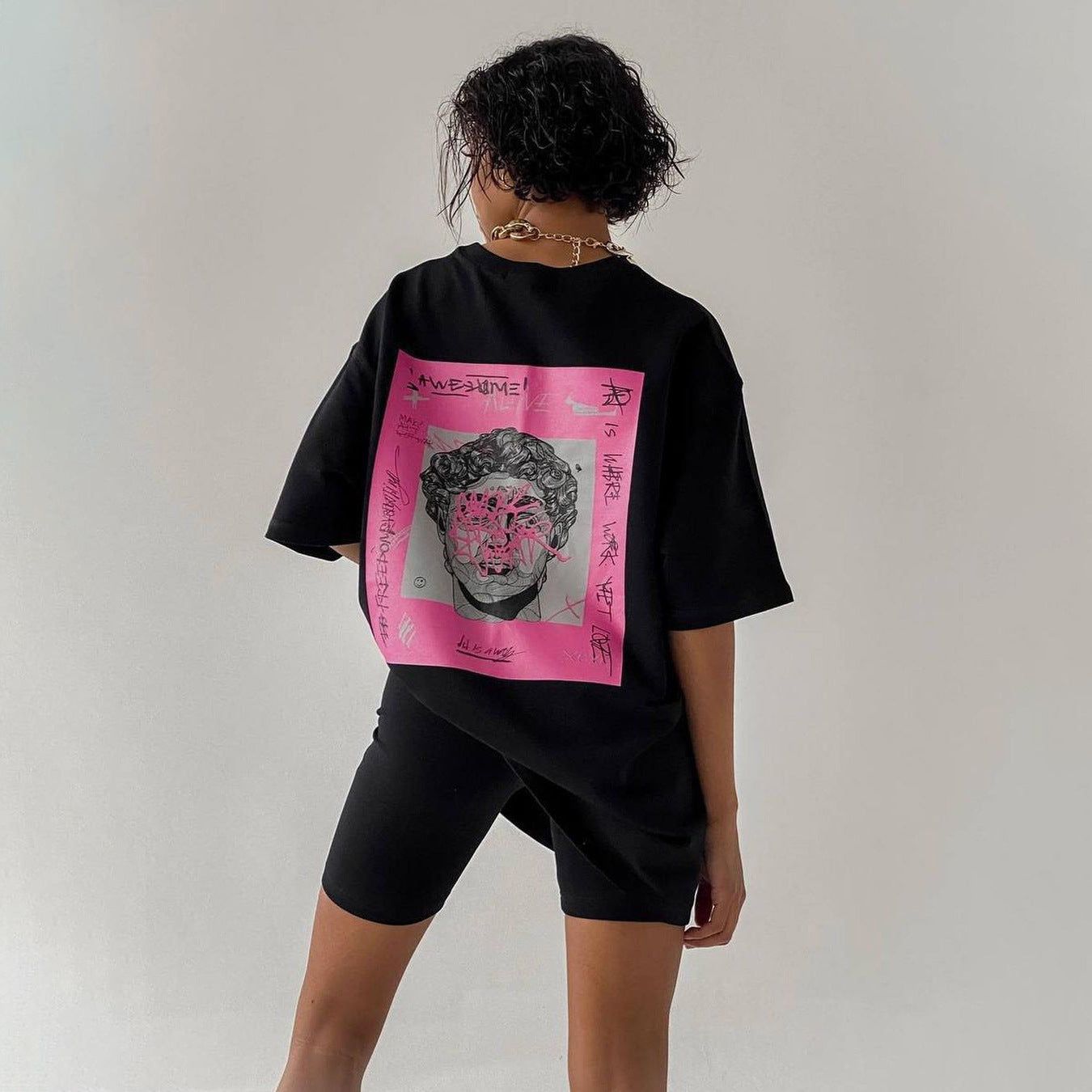 【Tops】プリントTシャツ T01347