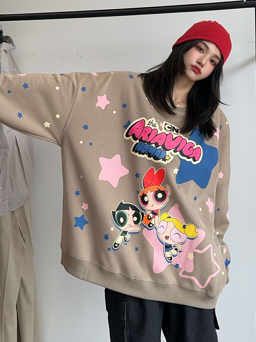 【Tops】キャラクタープリントプルオーバー W13992