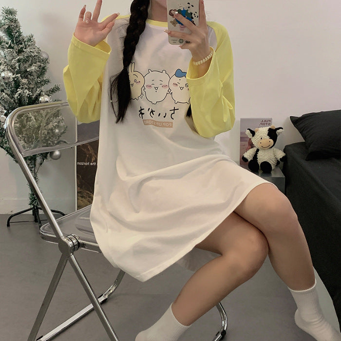 【Roomwear】春秋ルームワンピース Z7639