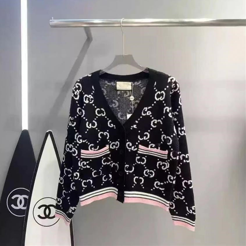【Outer】2色展開ニットカーディカン W14216