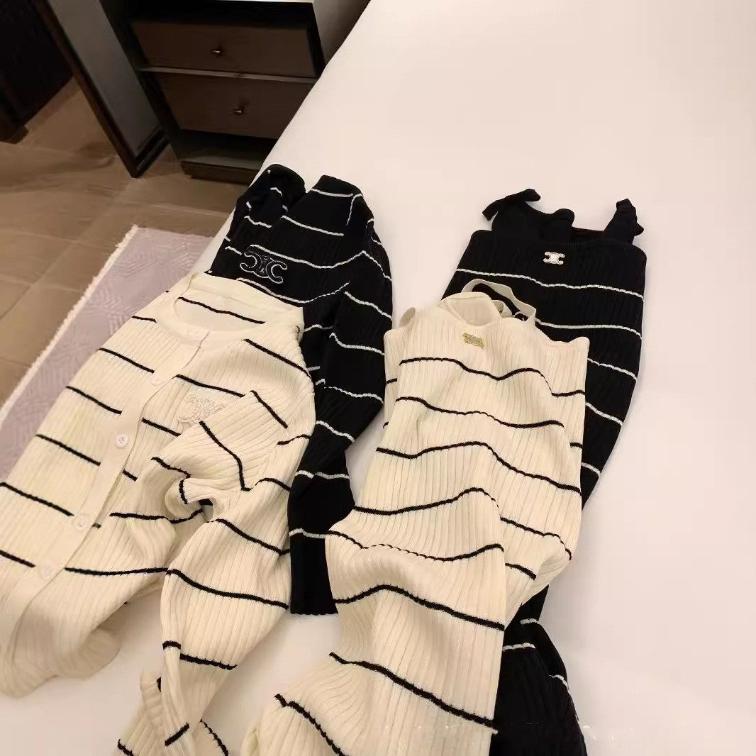 【Set】カーデ+キャミワンピ 2点セット Z7603