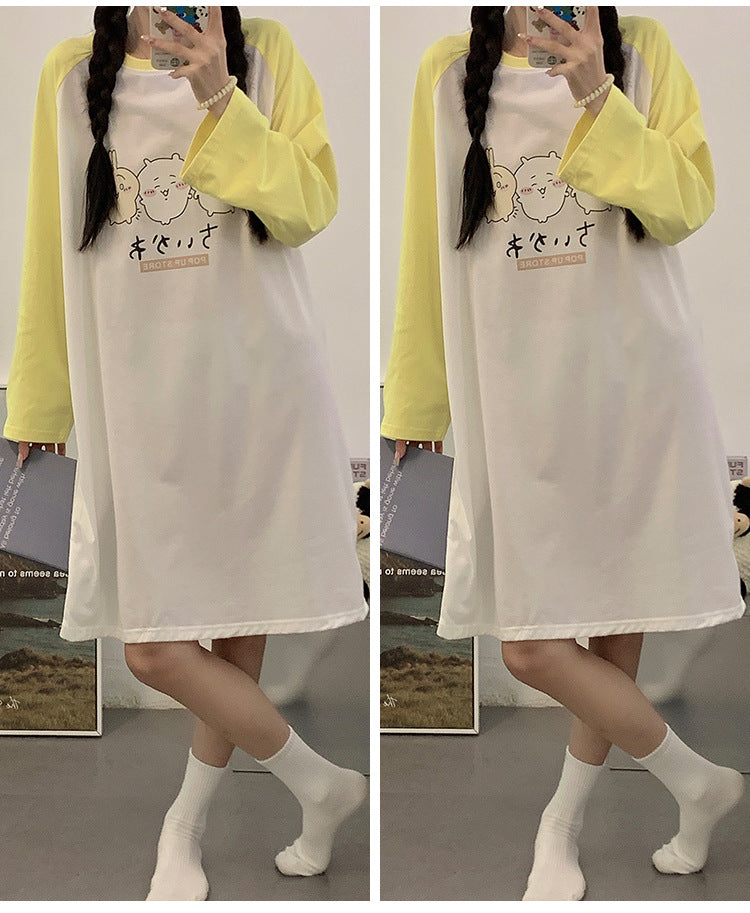 【Roomwear】春秋ルームワンピース Z7639