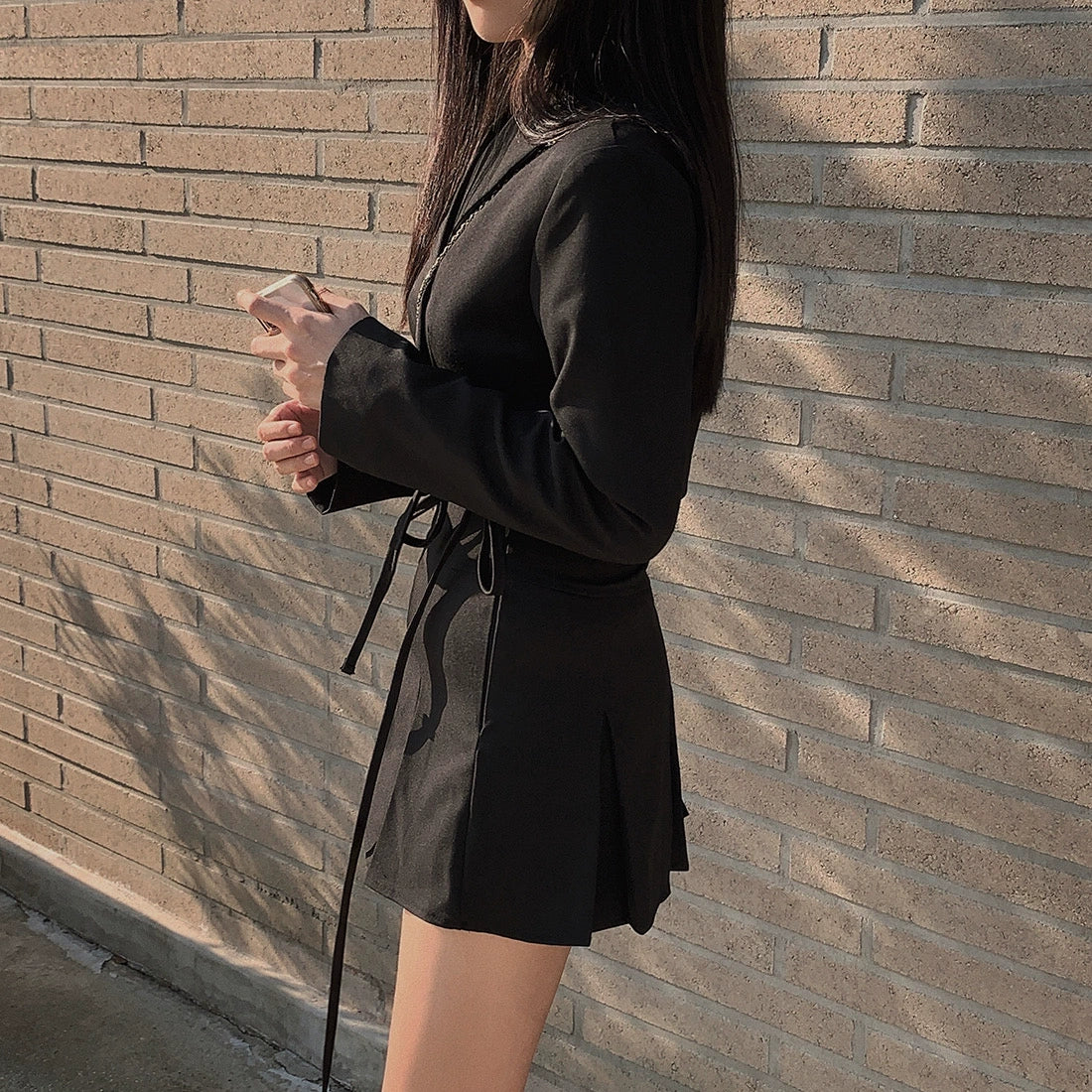 【Set】ジャケット+スカート 2点セット W10876