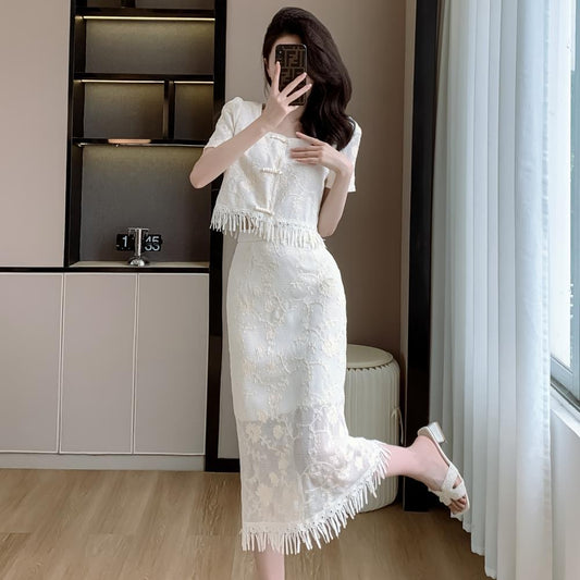 【Set】タッセル刺繍2点セットT01616