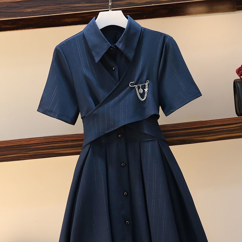 【Dress】美感いっぱい!レディースウエスト絞りbackリボン飾りスーツワンピース W-0696