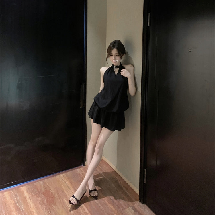 【Dress】ホルターネックバックレスドレス T01394