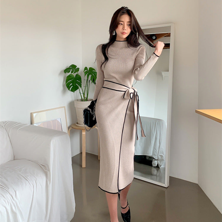【Dress】配色きれいめワンピース Z7674