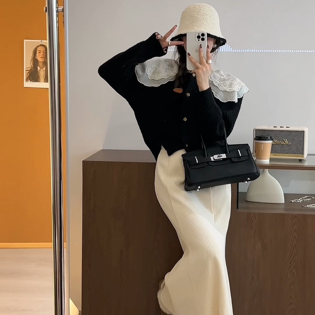 【Outer】切替カーディガン3色 Z8375