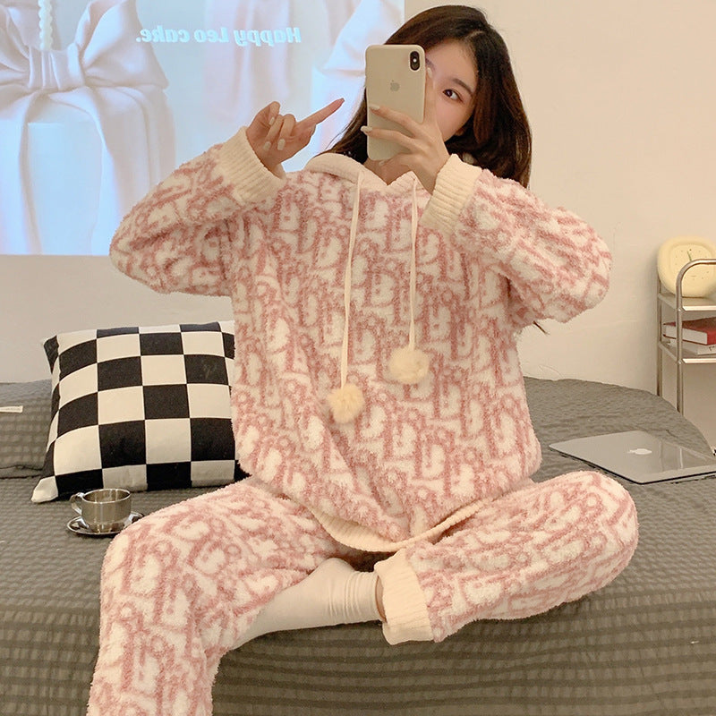 【Roomwear】新入荷~温かいボアパジャマ人気ルームウェア Z-6433