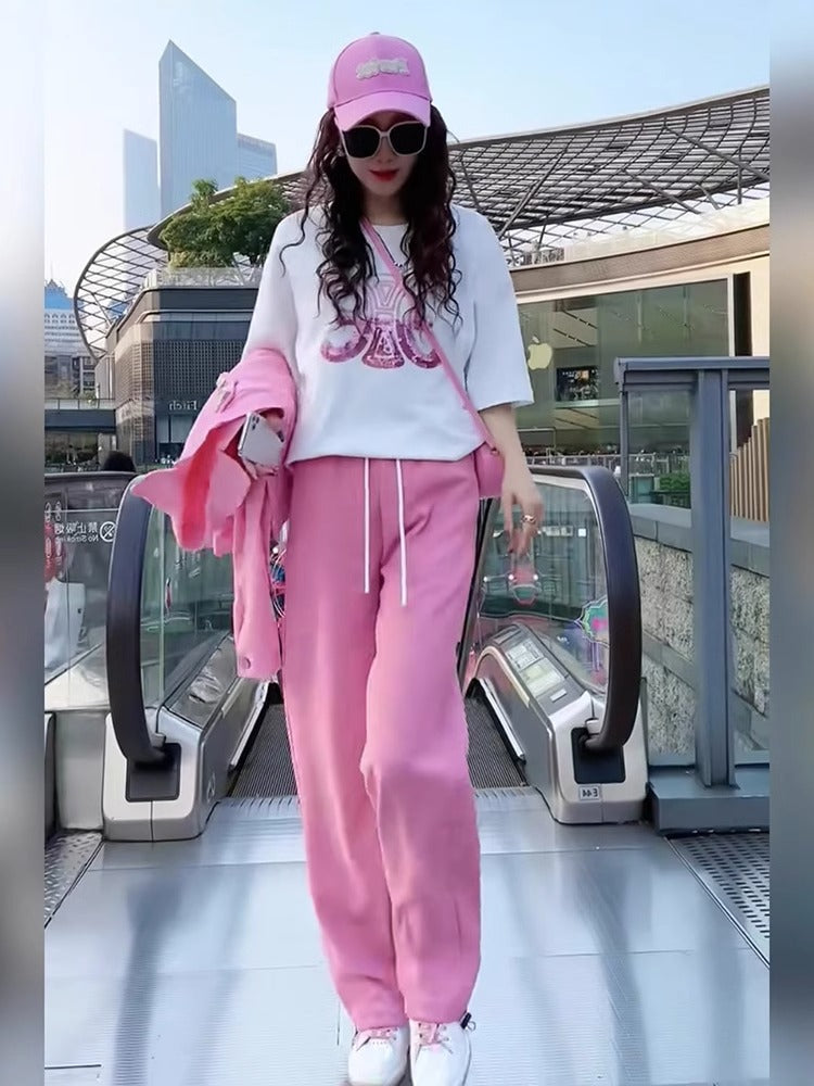 【Set】セットアップ Tシャツ + パンツ W12000