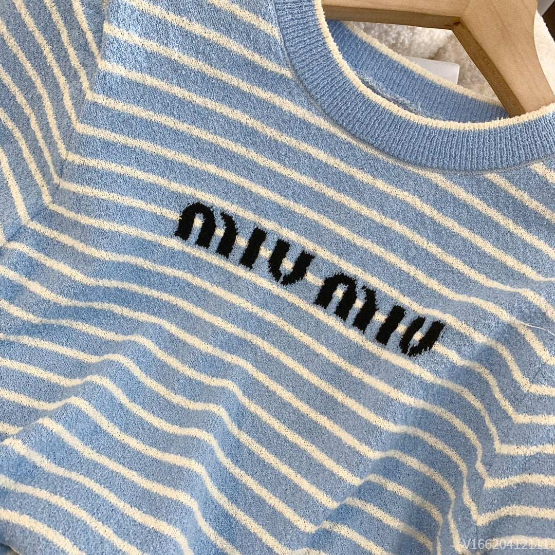 【Tops】半袖ニット W11999