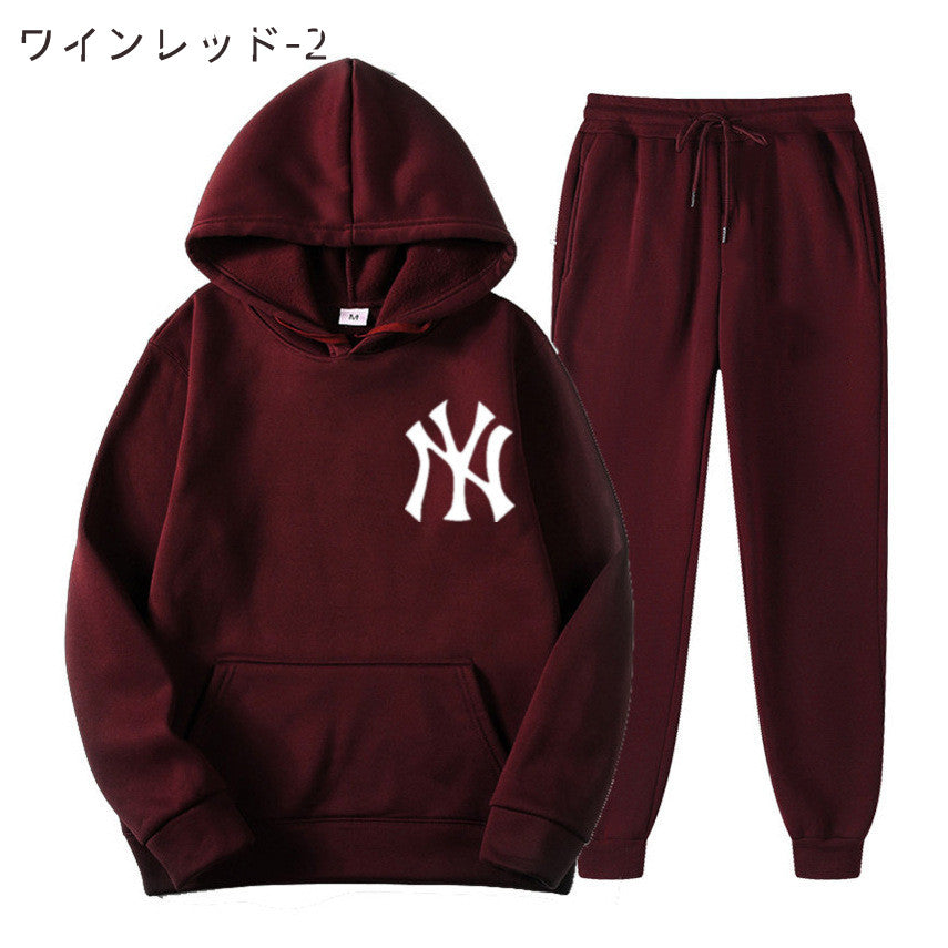 【Set】男女兼用フーディー + パンツ セットアップ W13639