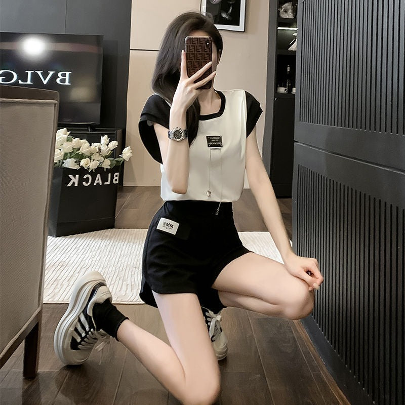 【Set】2点セット Tシャツ + パンツ W12271