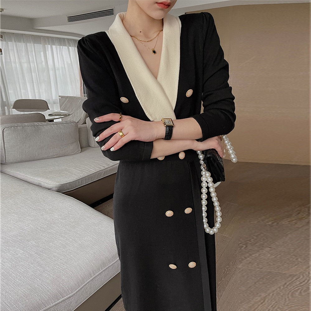 【Dress】フェミニン配色ワンピース Z7421