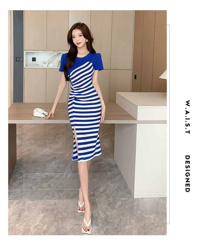 【Dress】スリットワンピース W10892