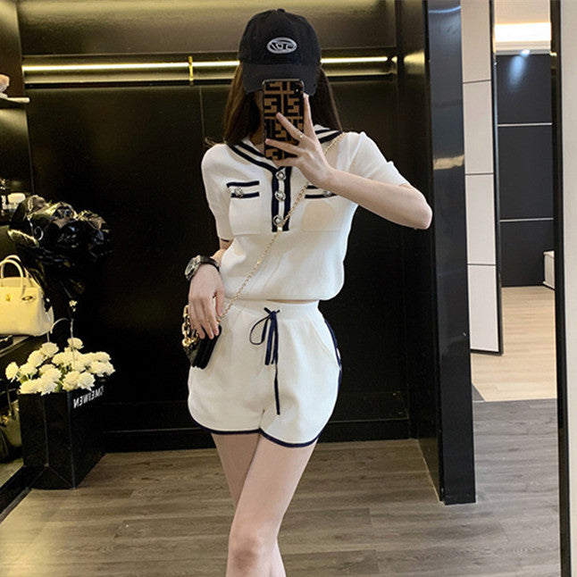 【Set】2点セット Tシャツ + パンツ W12262