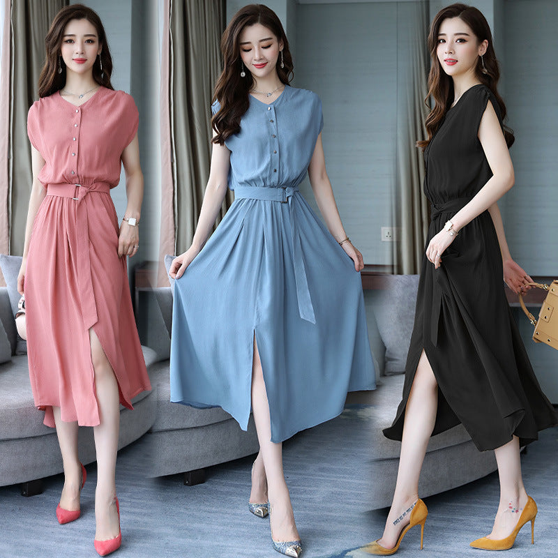 【Dress】新作アイテム~4色展開シンプルシャツワンピース W7299