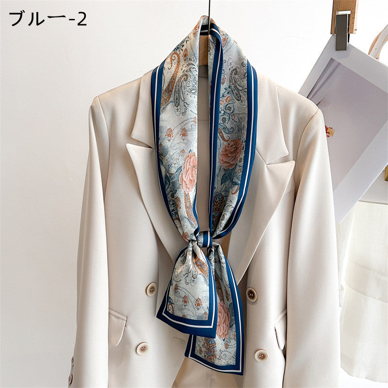【雑貨】プリントスカーフ W13586