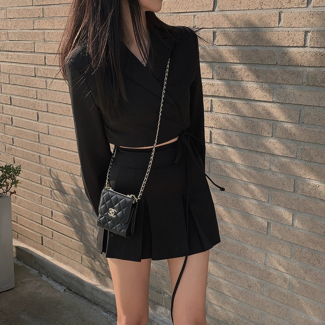 【Set】ジャケット+スカート 2点セット W10876