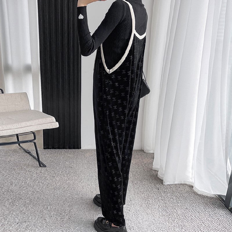 【Set】ニット + オールインワン セット Z7629