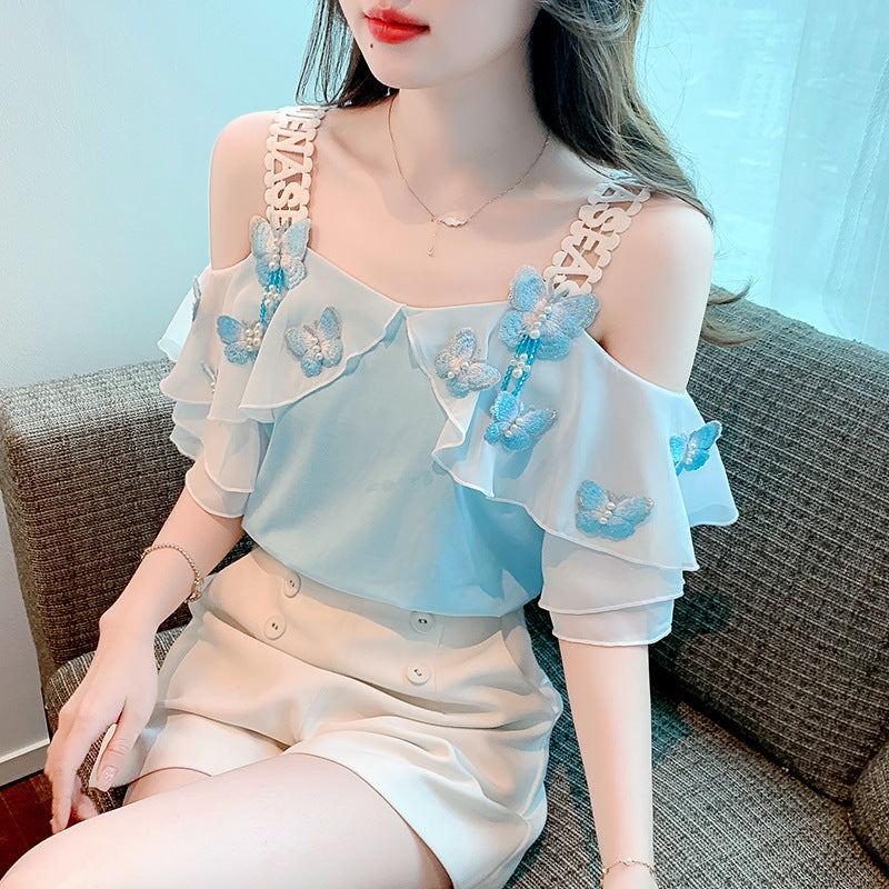 【Tops】肩見せブラウス W11554