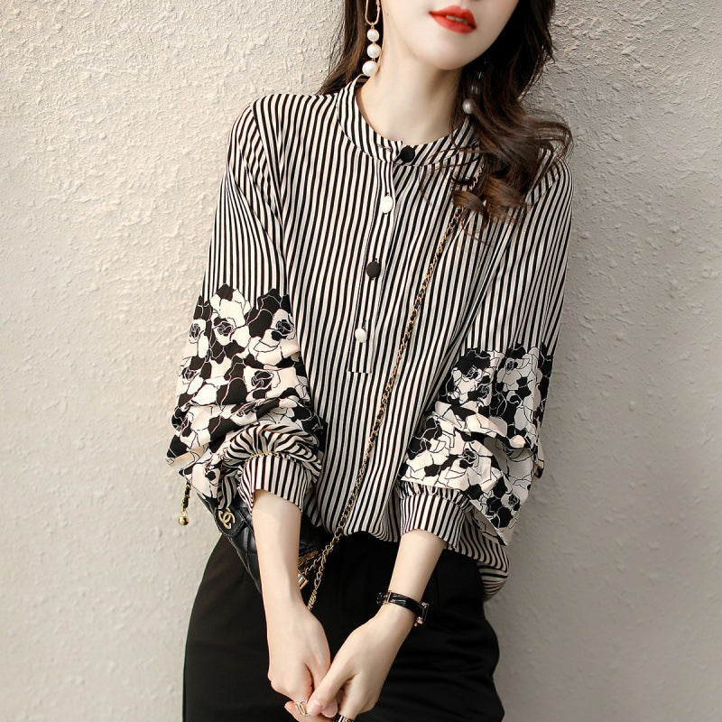 【Tops】エレガント通勤OLシャツブラウス Z-6746