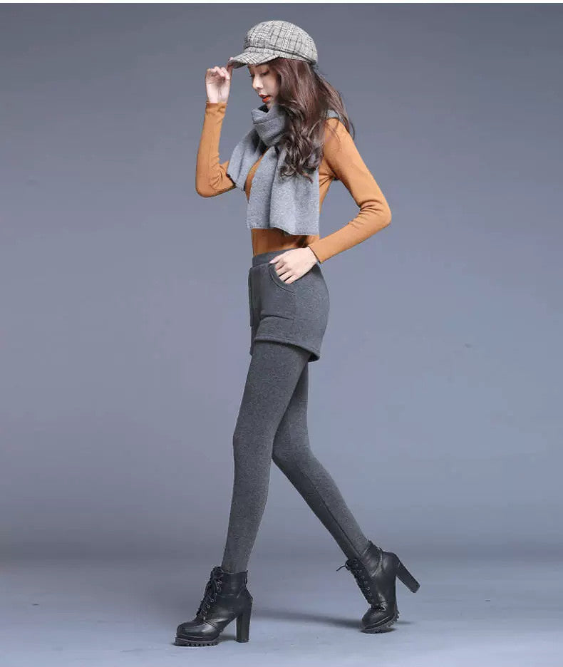 【Bottoms】新入荷~フェイクレイヤードガウチョパンツ W10204