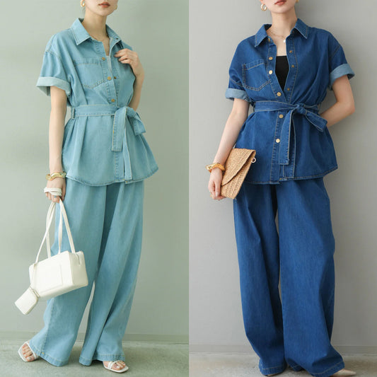 【Set】デニム2点セットT01694