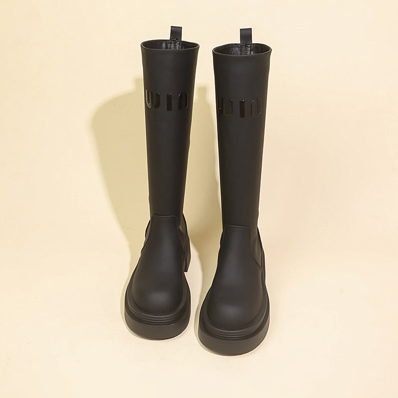 【Shoes】春秋ロングブーツ W14688