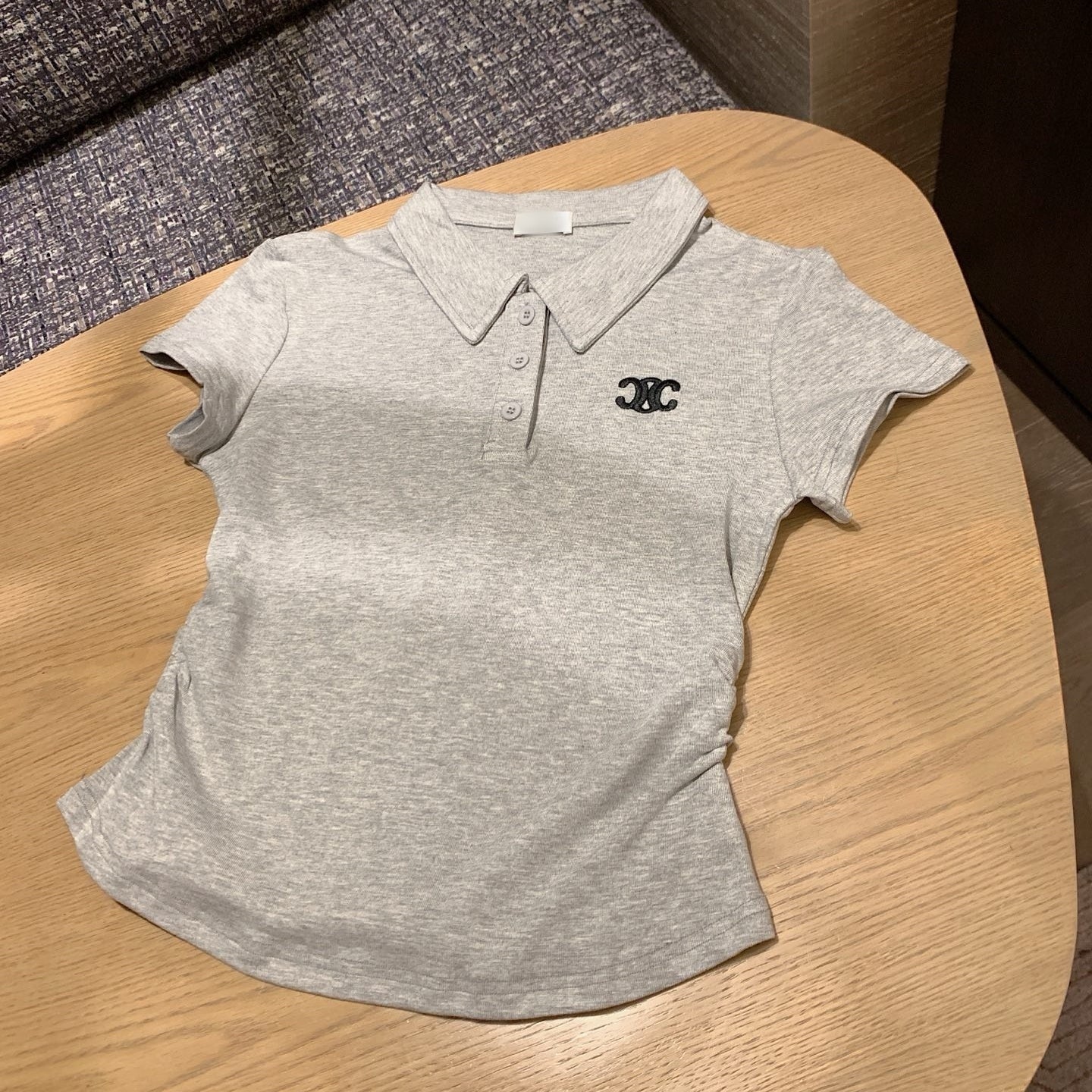 【Set】刺繡ロゴTシャツ+ショートパンツ2点セット T01481