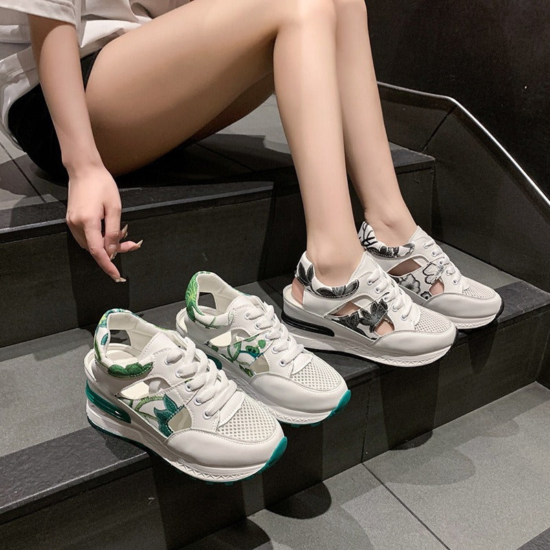 【Shoes】透かし彫りスニーカー W11547